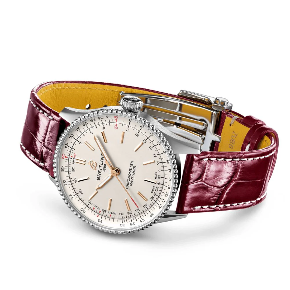 Breitling Navitimer Automatic Cream Dial 36mm Watch - Image 3