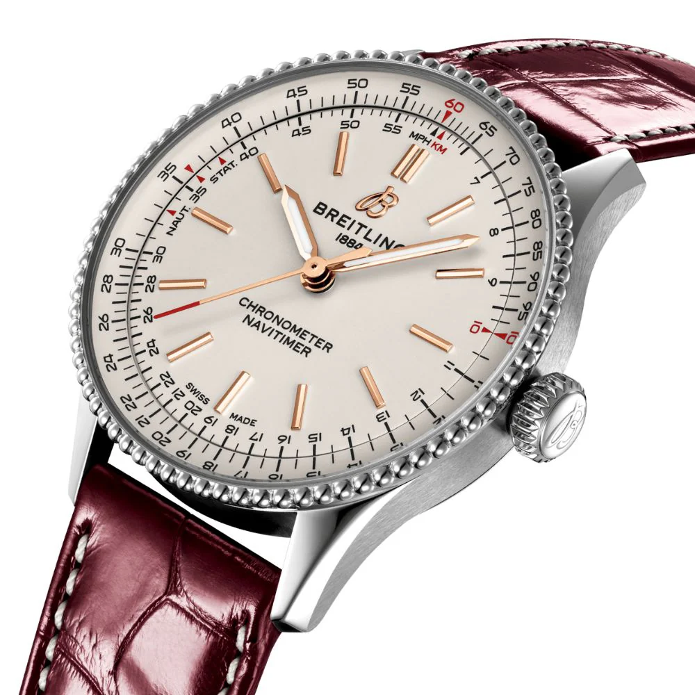 Breitling Navitimer Automatic Cream Dial 36mm Watch - Image 4