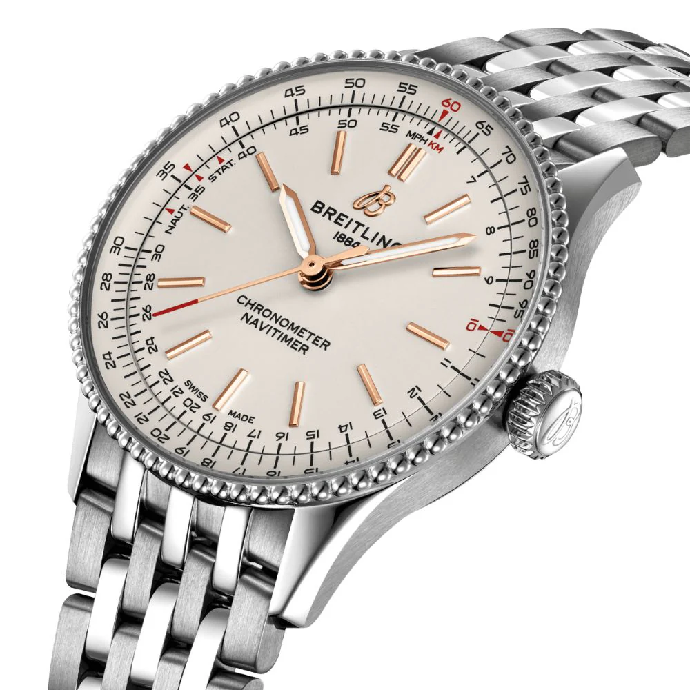 Breitling Navitimer Automatic Cream Dial 36mm Watch - Image 4