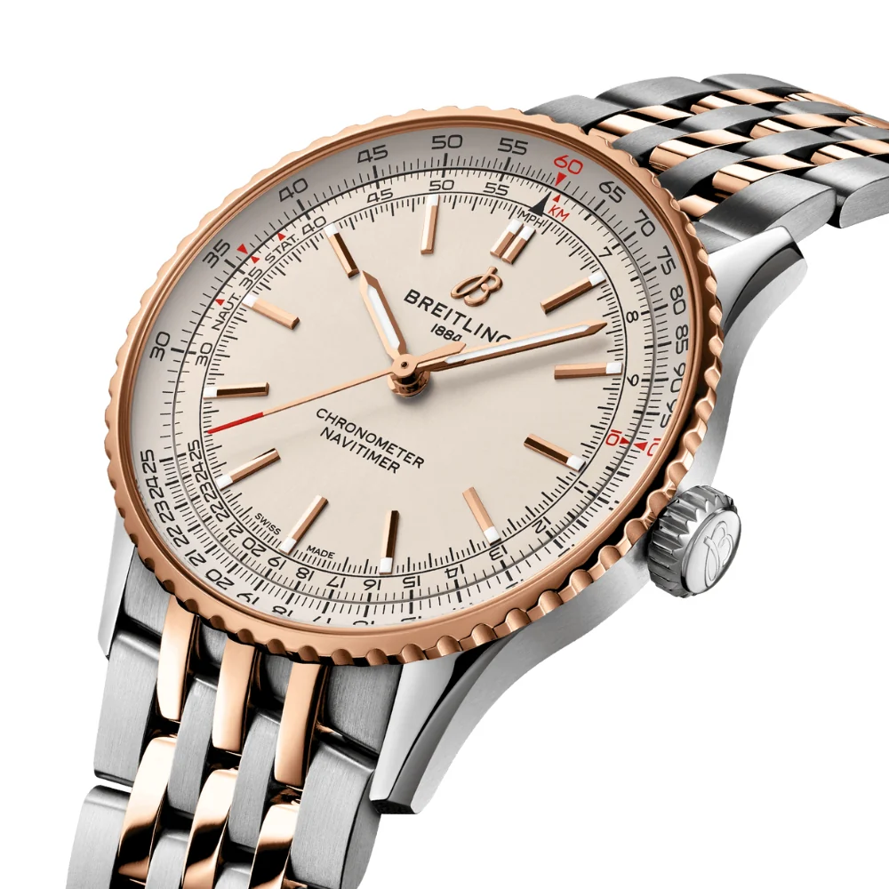 Breitling Navitimer Automatic Cream Dial 41mm Watch - Image 4