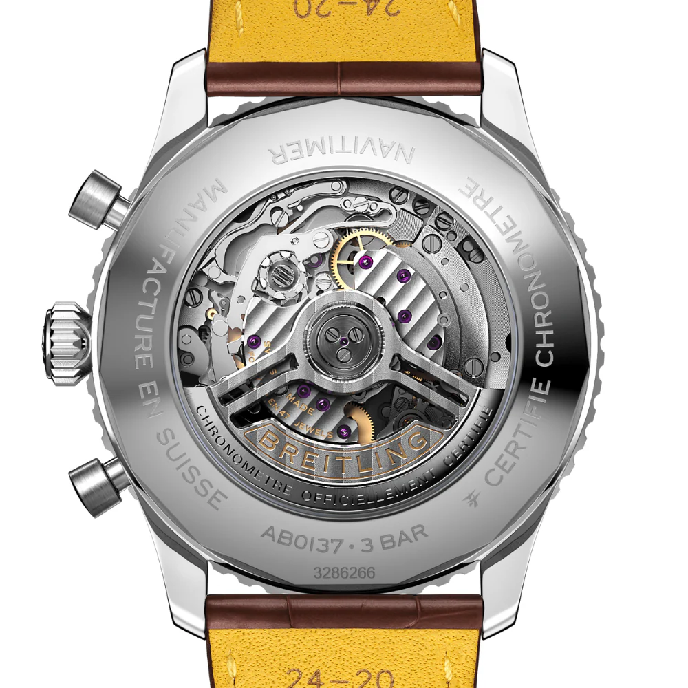 Breitling Navitimer B01 Chronograph Blue Leather Watch - Image 2