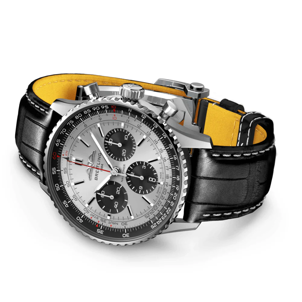 Breitling Navitimer B01 Chronograph Silver Dial Mens Watch - Image 3