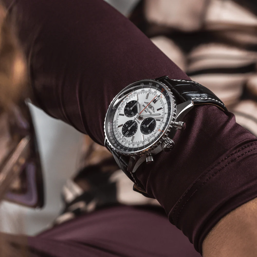 Breitling Navitimer B01 Chronograph Silver Dial Mens Watch - Image 4