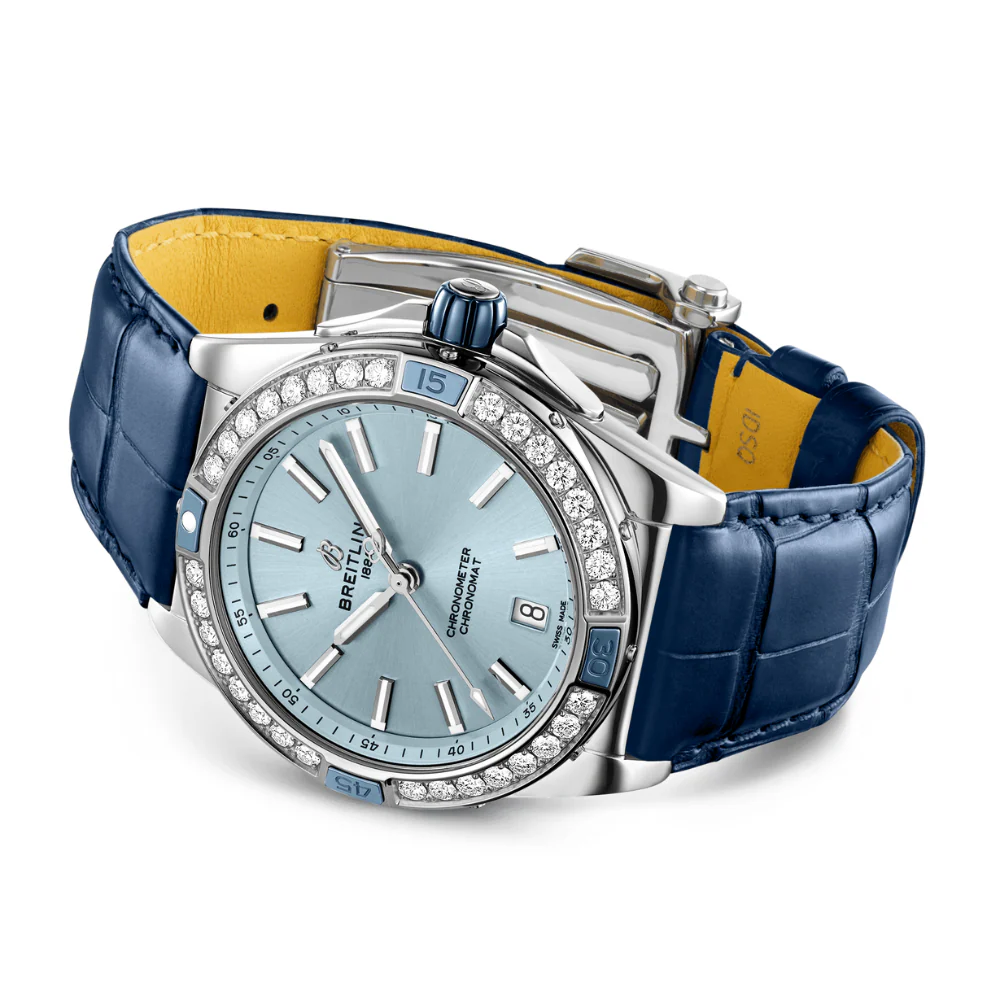 Breitling Super Chronomat Automatic Blue Dial 38mm Watch - Image 4