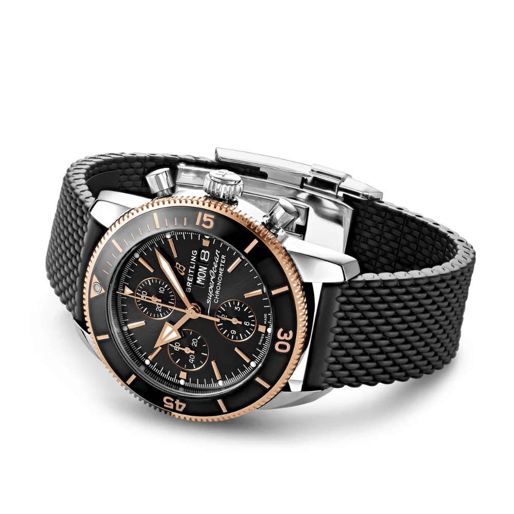 Breitling Superocean Heritage Chronograph 44mm Black Dial Watch - Image 3