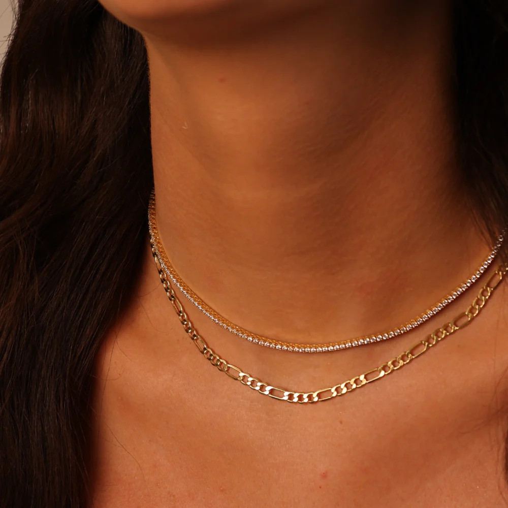 Carat* London Gold-Plated Lexi Tennis Necklace - Image 3
