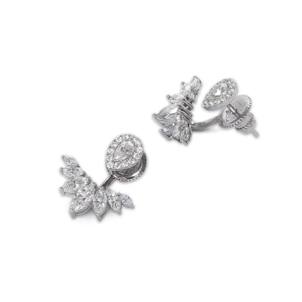 Carat* London Suriya Ear Jackets Sterling Silver Earrings - Image 2
