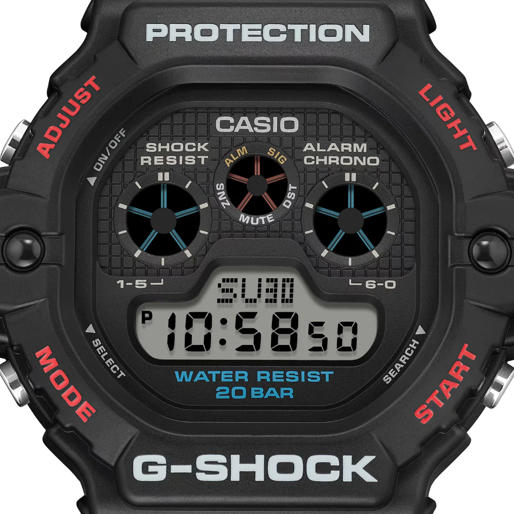 CASIO DW-5900U-1ER G89 Black Digital Watch - Image 3