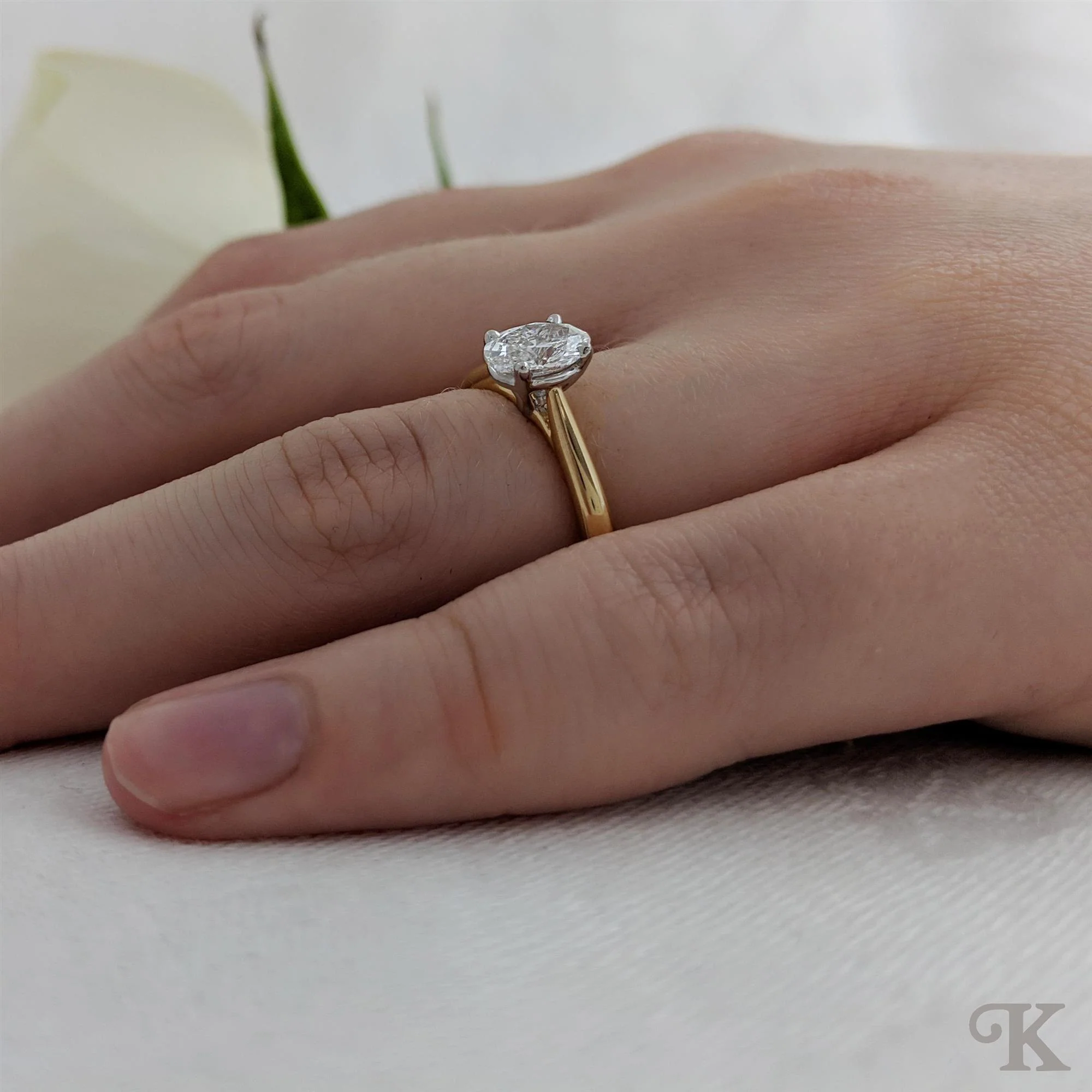 Classic Oval Solitaire - Image 2