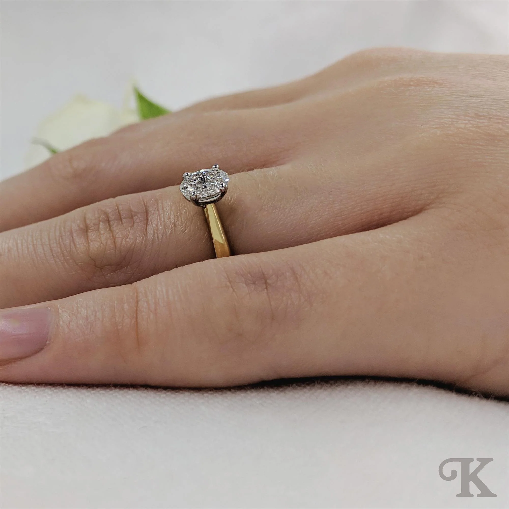 Classic Oval Solitaire - Image 2