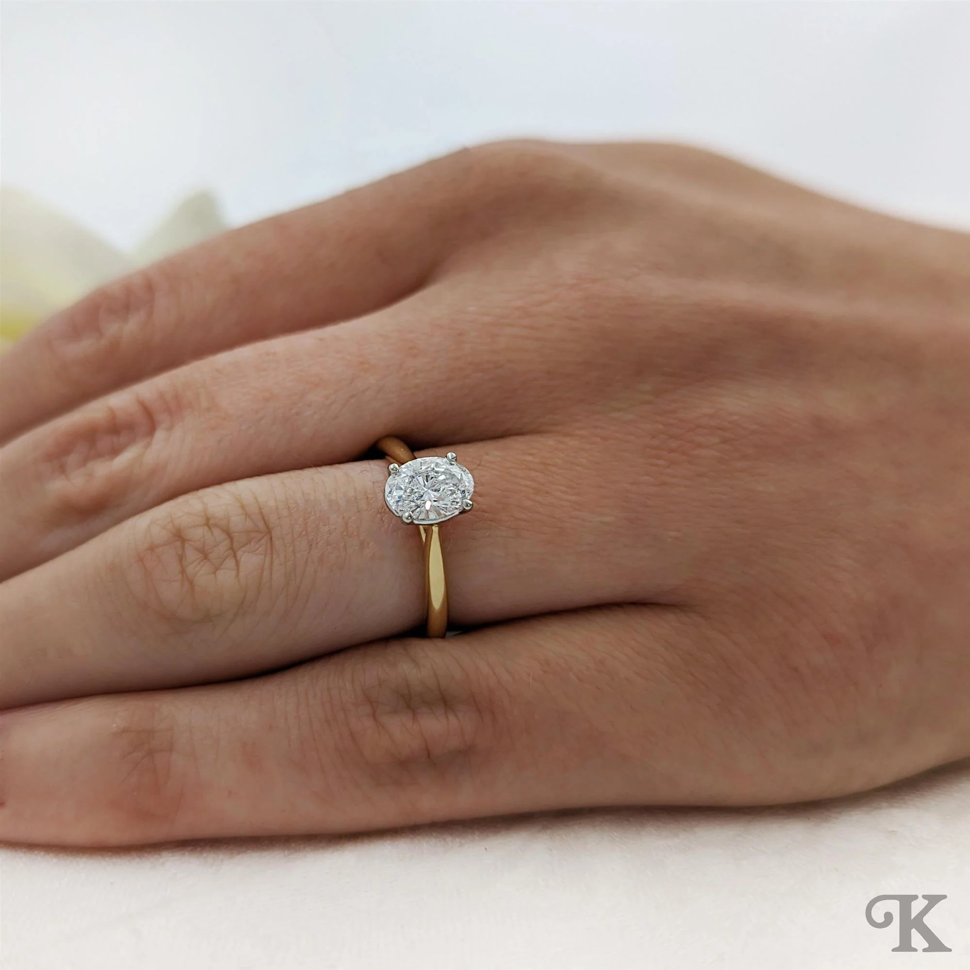 Classic Oval Solitaire - Image 2