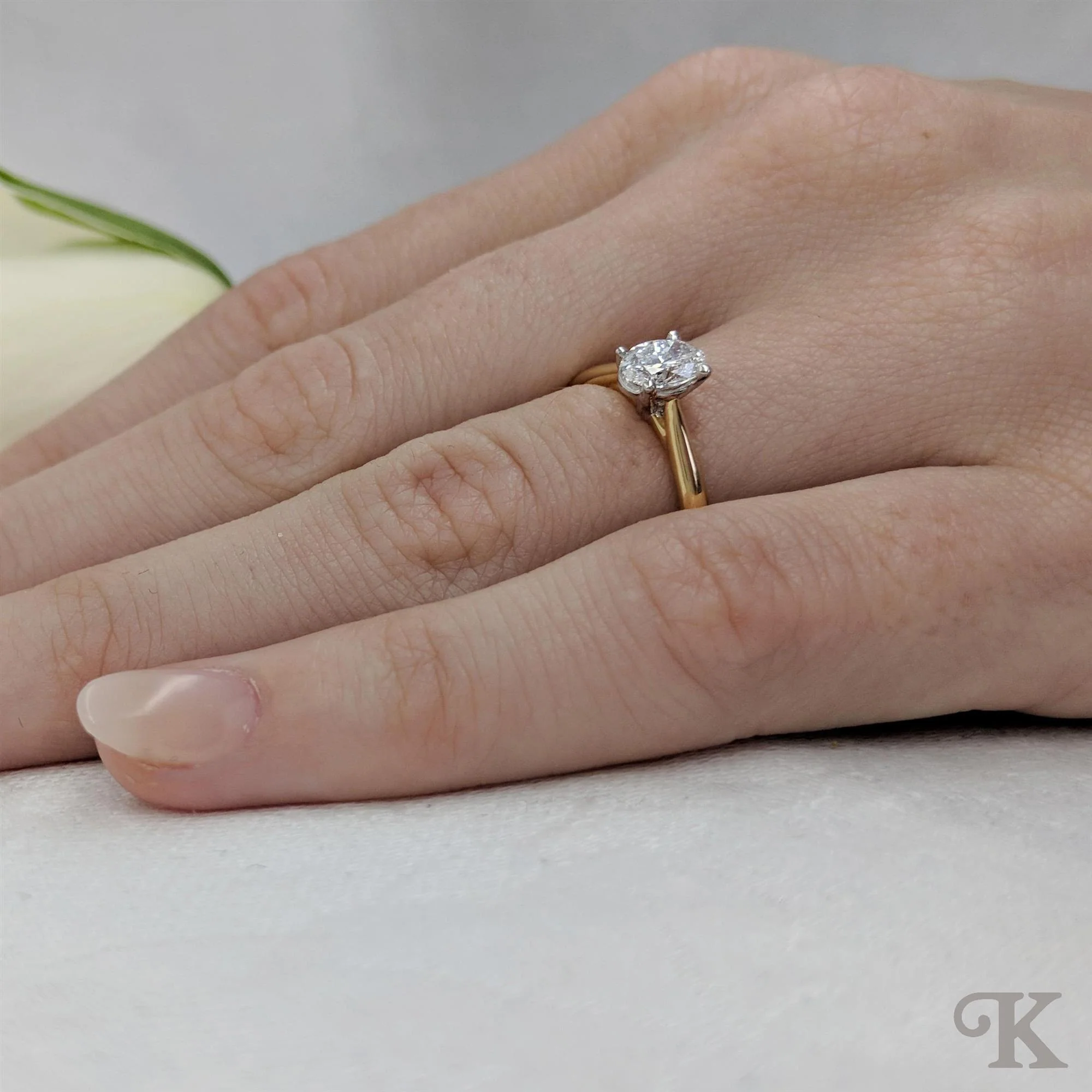 Classic Oval Solitaire - Image 2