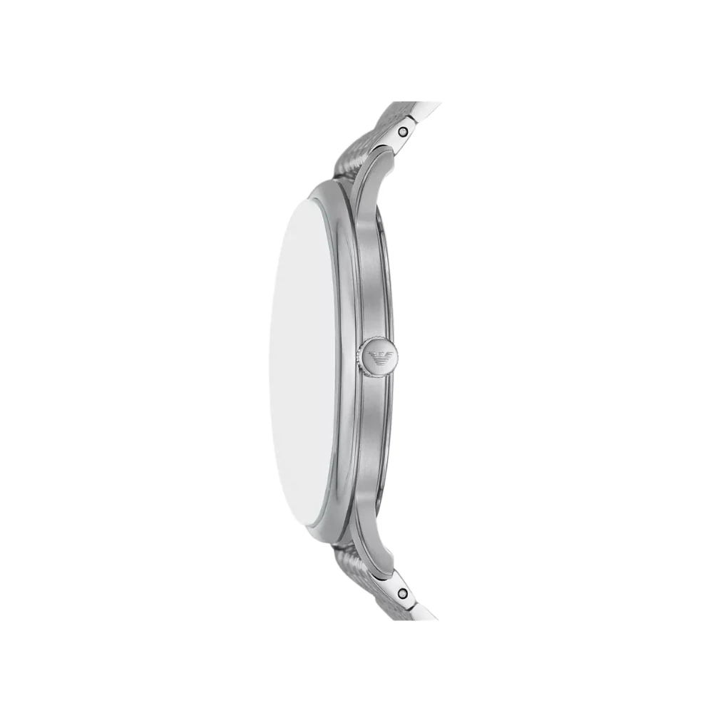 Emporio Armani 42mm Silver Dial Stainless Steel Watch - Image 3