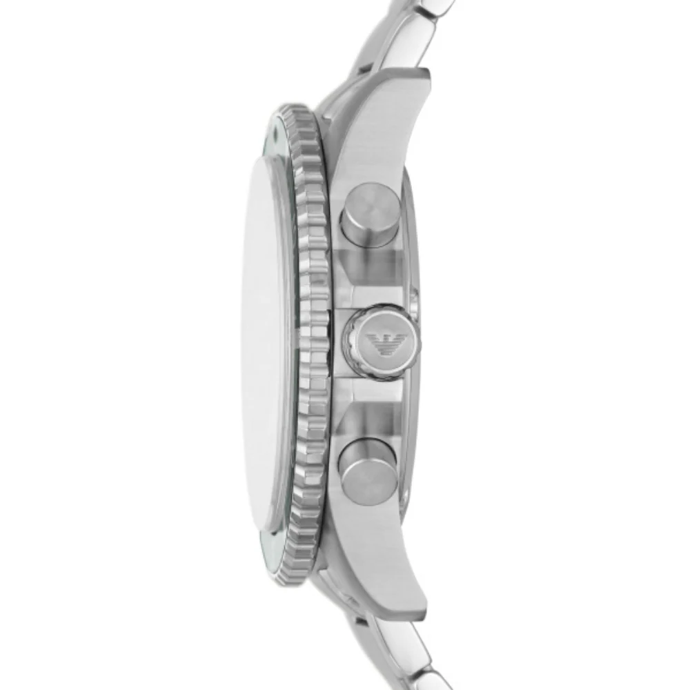 Emporio Armani Diver Green Dial Chronograph Watch - Image 3