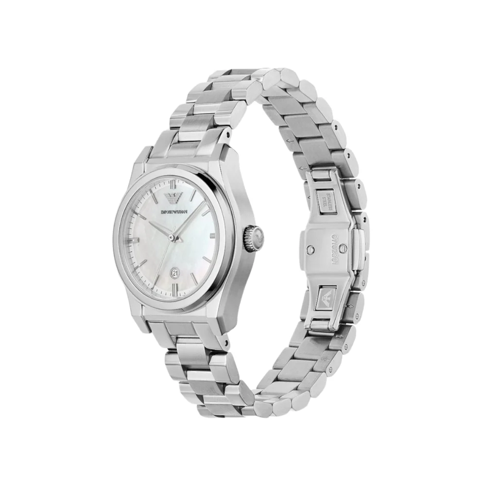 Emporio Armani Stainless Steel 32mm Mother of Pearl Watch - Image 3