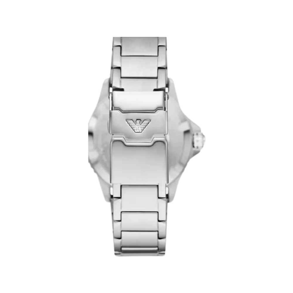 Emporio Armani Stainless Steel Blue Dial GMT Watch - Image 2