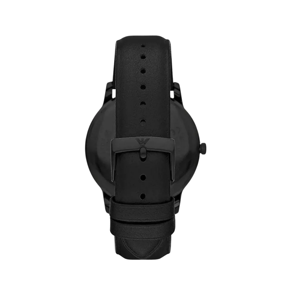 Emporio Armani Stainless Steel Leather strap 42mm watch - Image 4