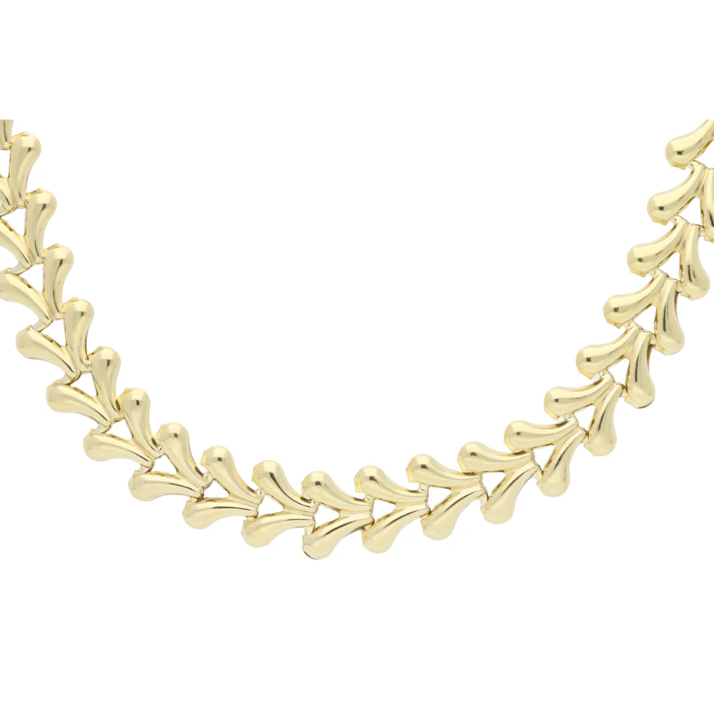 Gold Plated V Link Chain