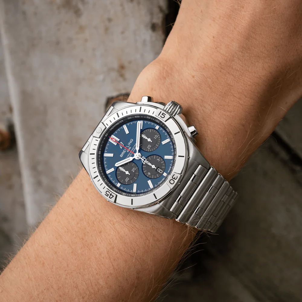 Breitling Chronomat B01 42mm Blue Dial Watch - Image 4