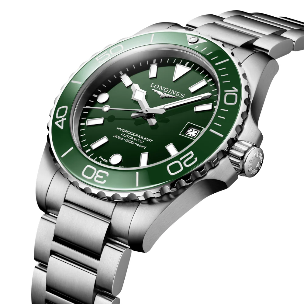 Longines HydroConquest Green Lacquered Dial 39mm Watch - Image 5