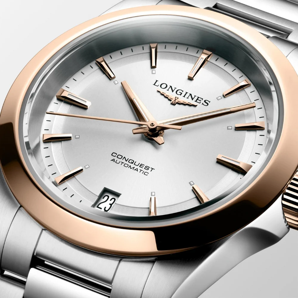Longines Conquest 34mm Ladies Silver Dial Watch - Image 3