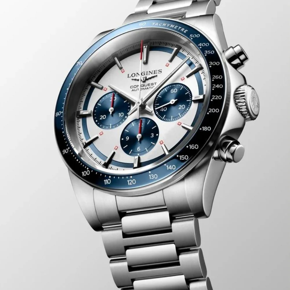 Longines Conquest Silver Dial 42mm Watch - Image 3