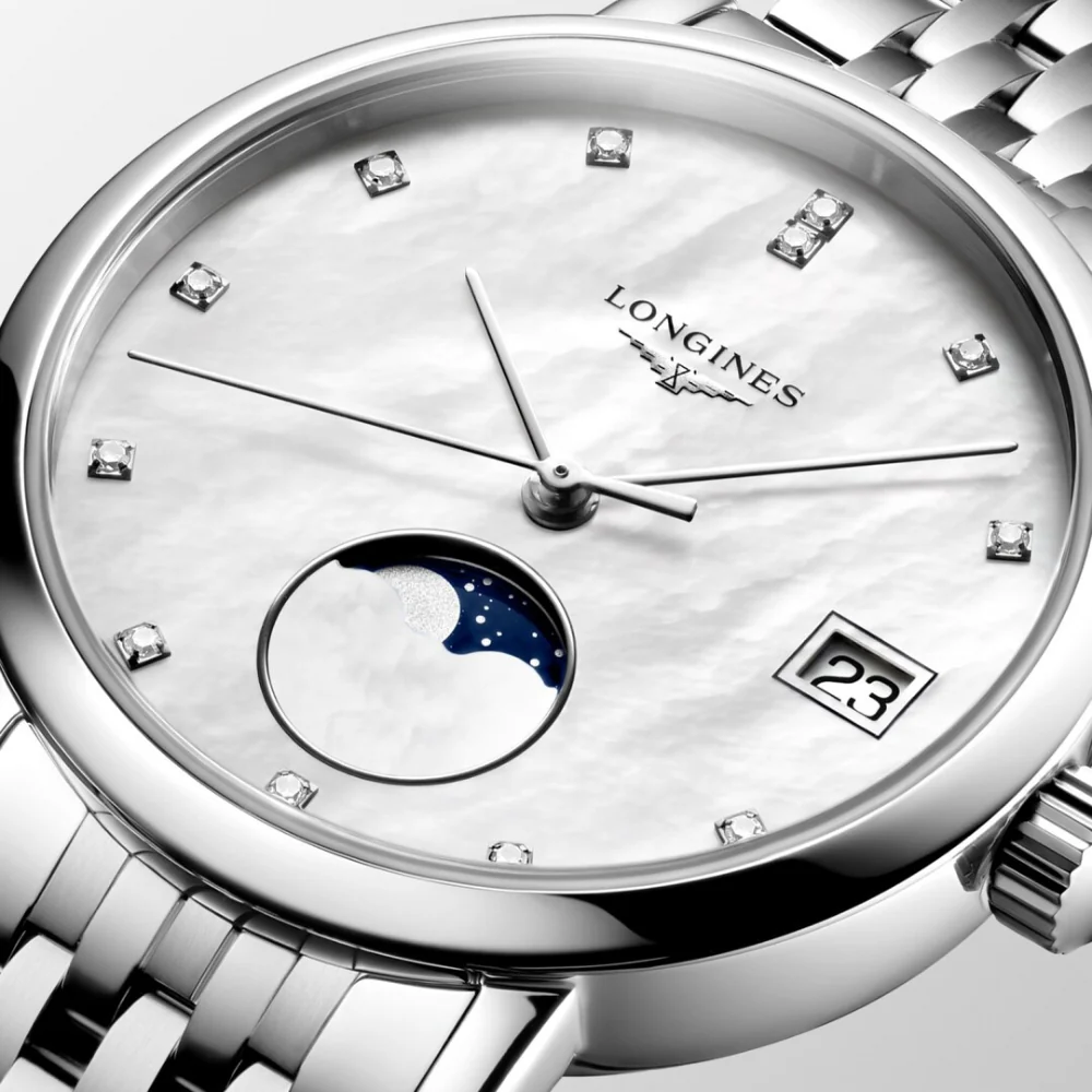 Longines Elegant Collection Moonphase Watch - Image 2
