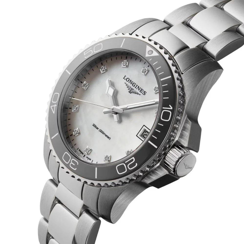 Longines HydroConquest 32mm Mother Of Pearl Silver Watch - Image 4