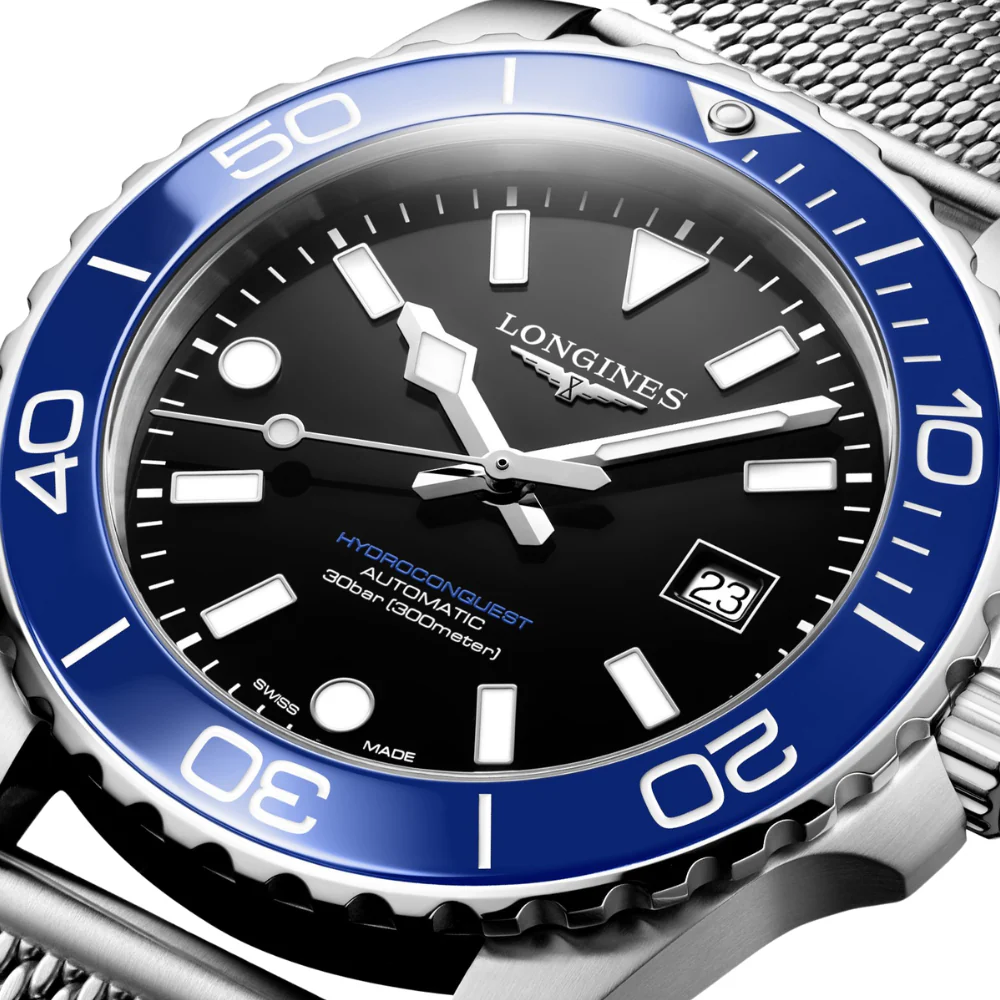 Longines HydroConquest Blue Bezel Dial 42mm Watch - Image 3