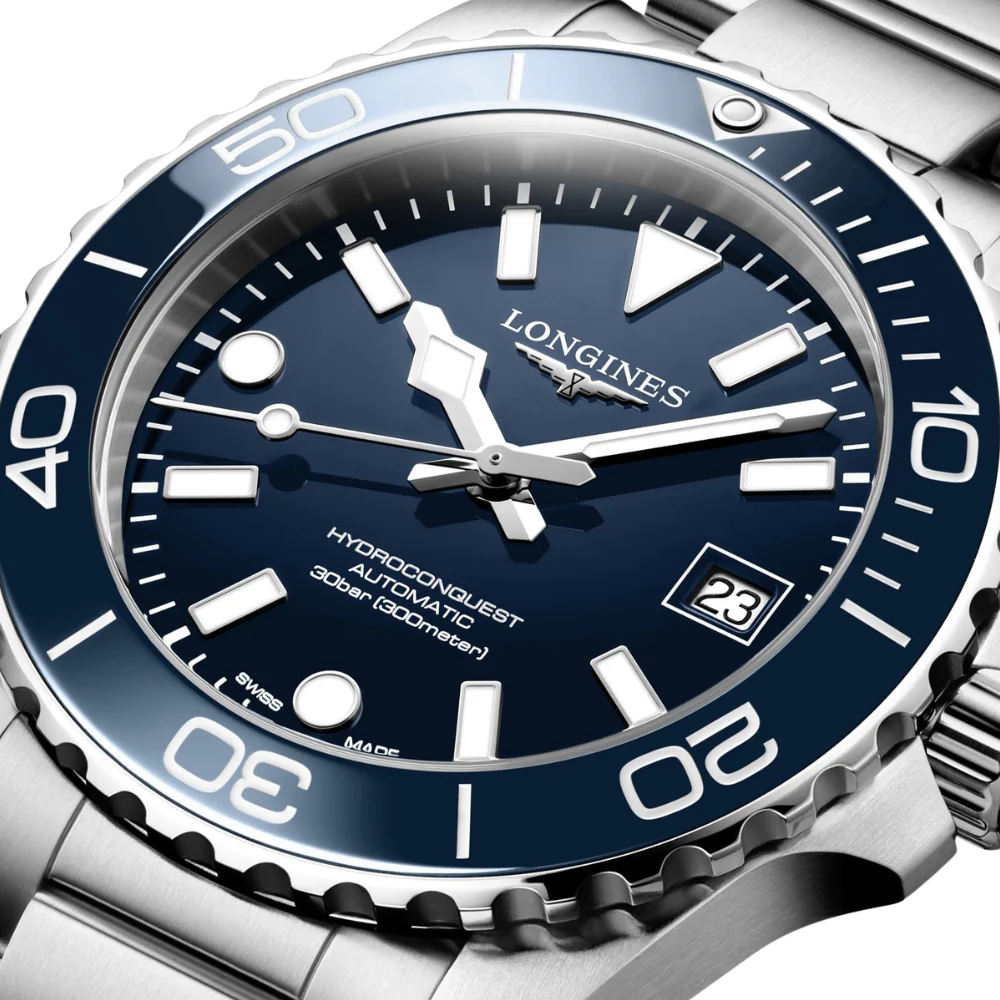 Longines HydroConquest Blue Lacquered Dial 39mm Watch - Image 4
