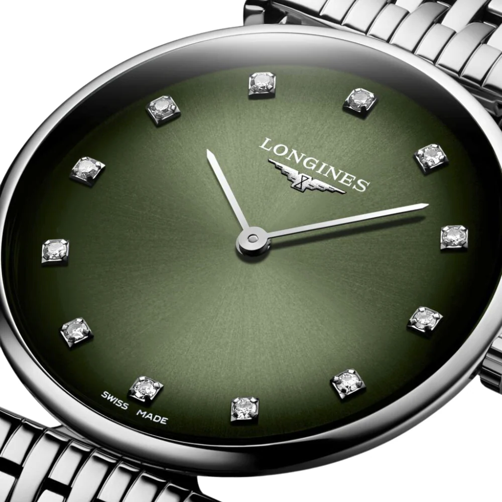 Longines La Grande Classique Green with Diamonds Dial Watch - Image 4