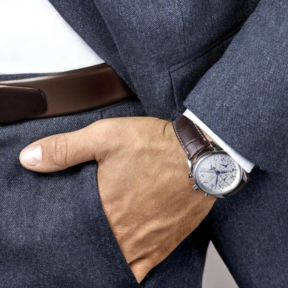 Longines Master Collection Chronograph with Moonphase 40mm Watch - Image 2