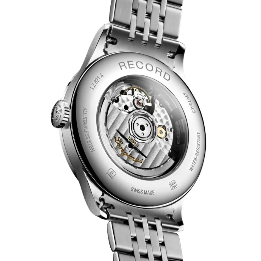 Longines Record Blue Dial 40mm Watch - Image 3