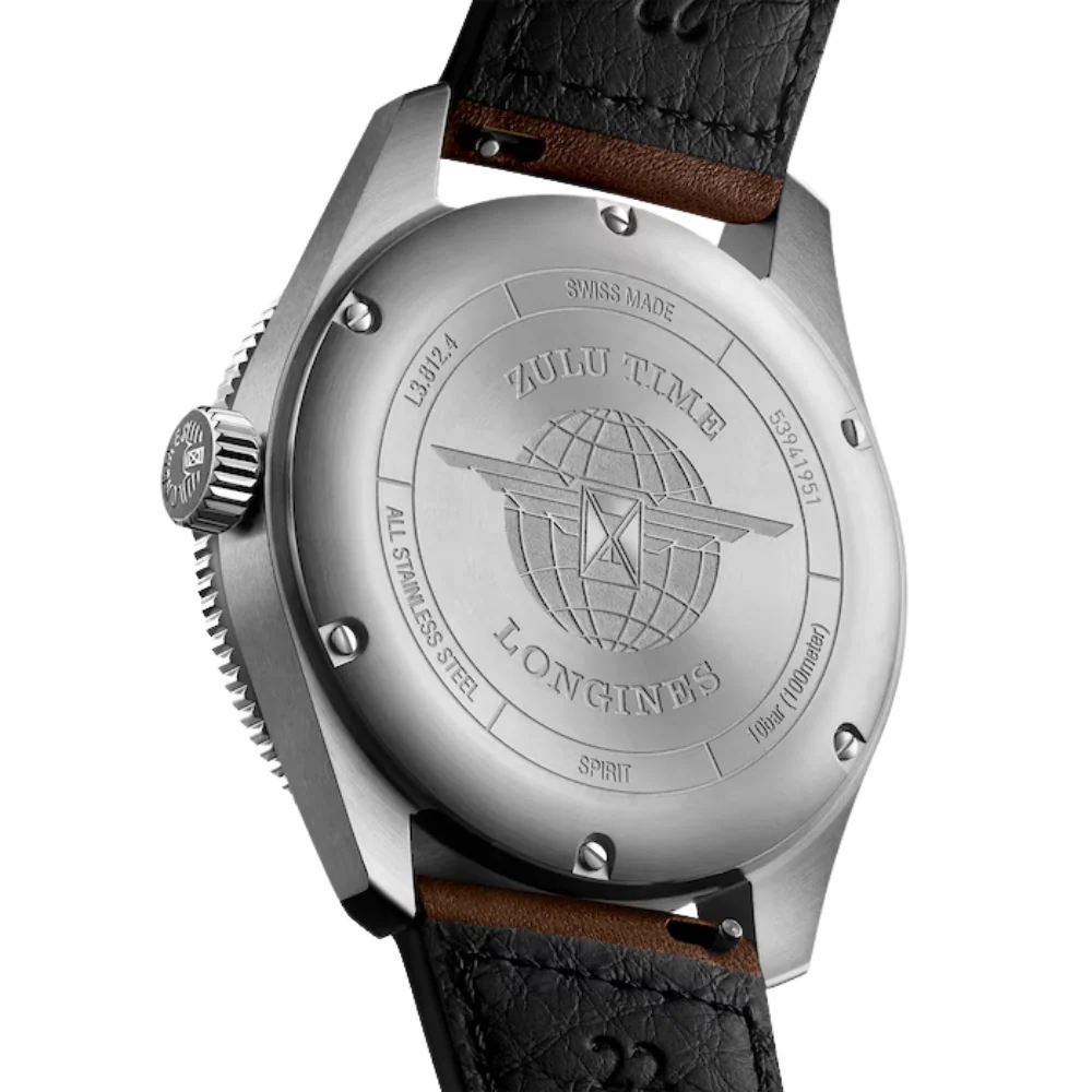 Longines Spirit Zulu Time Black Dial 42mm Watch - Image 4