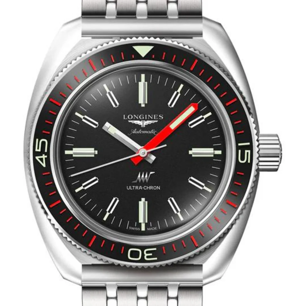 Longines Ultra Chron Black Dial 43mm Watch - Image 3