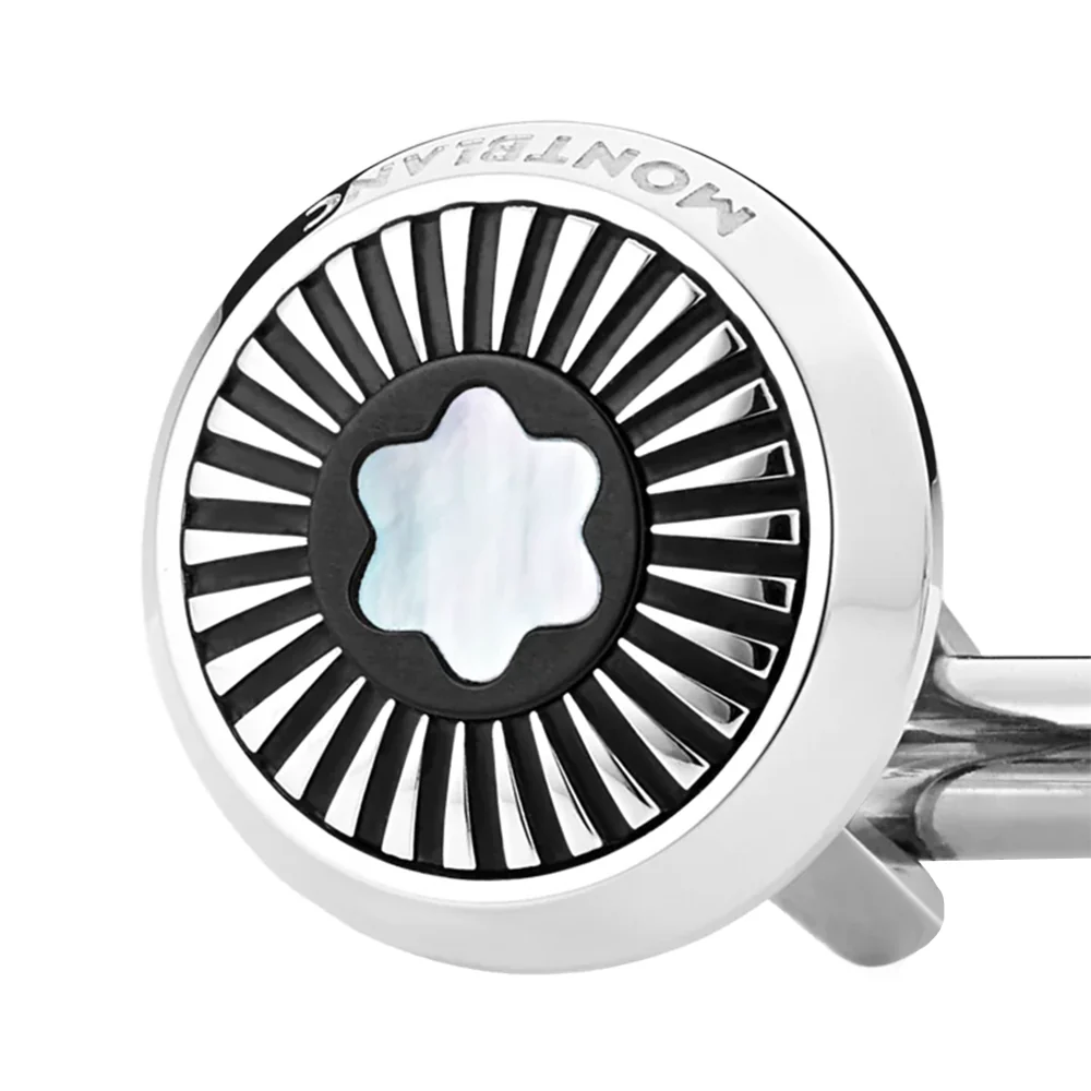 Montblanc Ray Pattern Round Cufflinks - Image 2