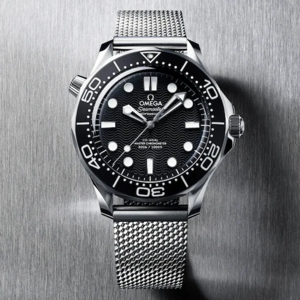 Omega Seamaster 300 Stainless Steel Black Dial Watch - Image 4