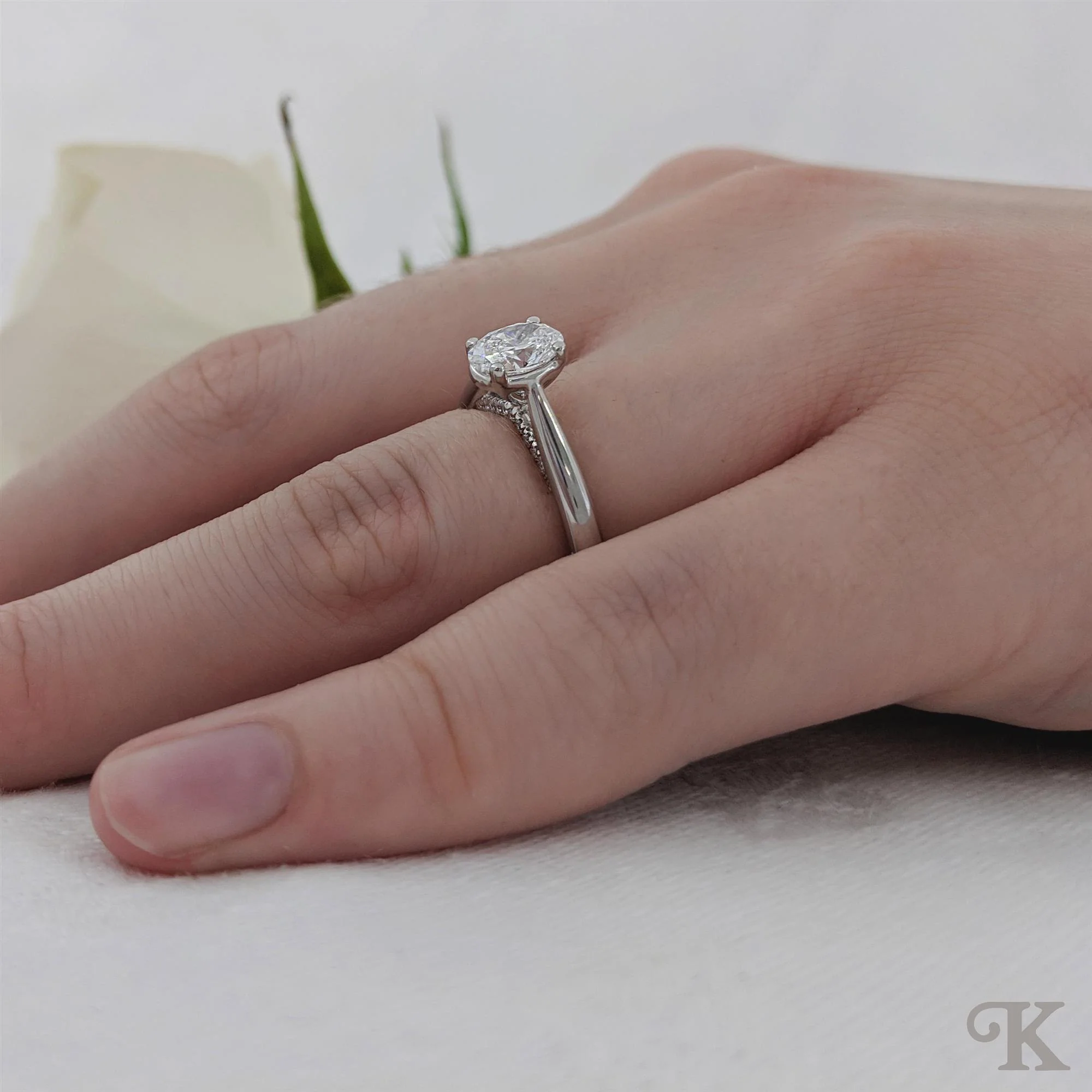 Oxford Oval Solitaire - Image 2