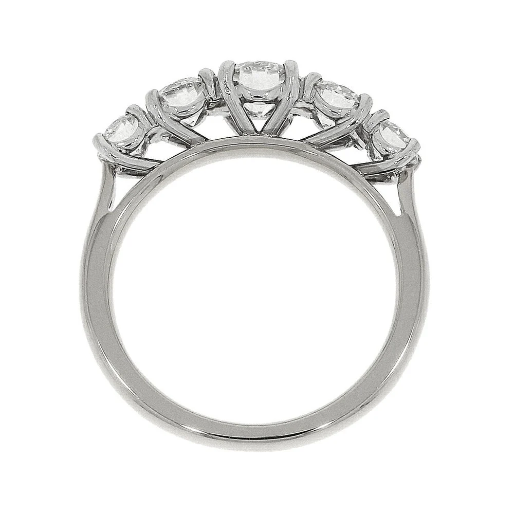 Platinum Five Stone Diamond 1.54ct Ring - Image 2