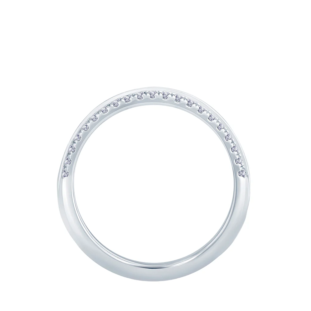 Platinum Three Row Diamond Cluster Eternity Ring - Image 4