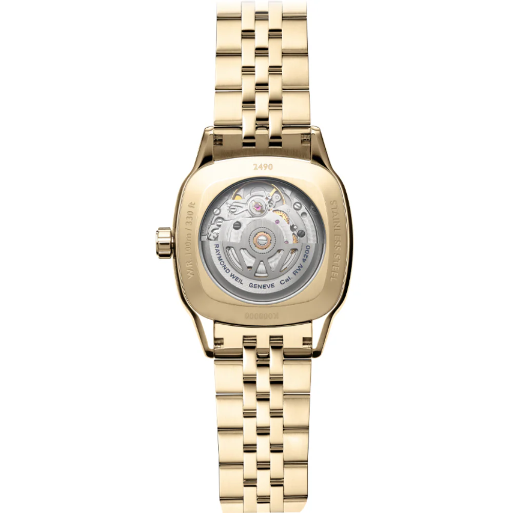 Raymond Weil Freelancer Gold 34mm Square Watch - Image 3
