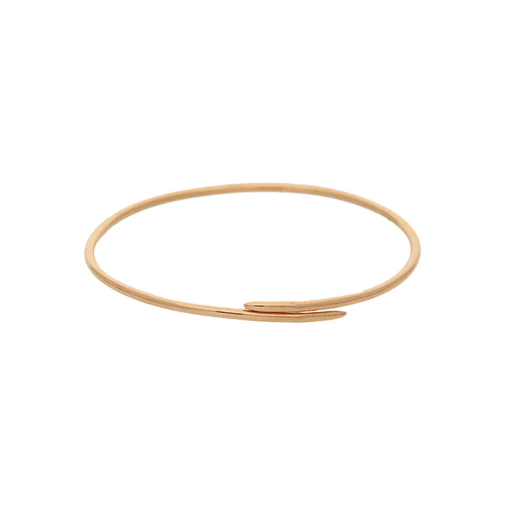 9ct Rose Gold Slim Twist Bangle