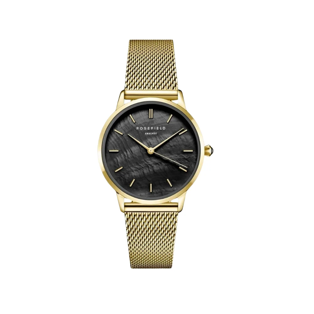 Rosefield Pearl Edit Gold and Black Watch