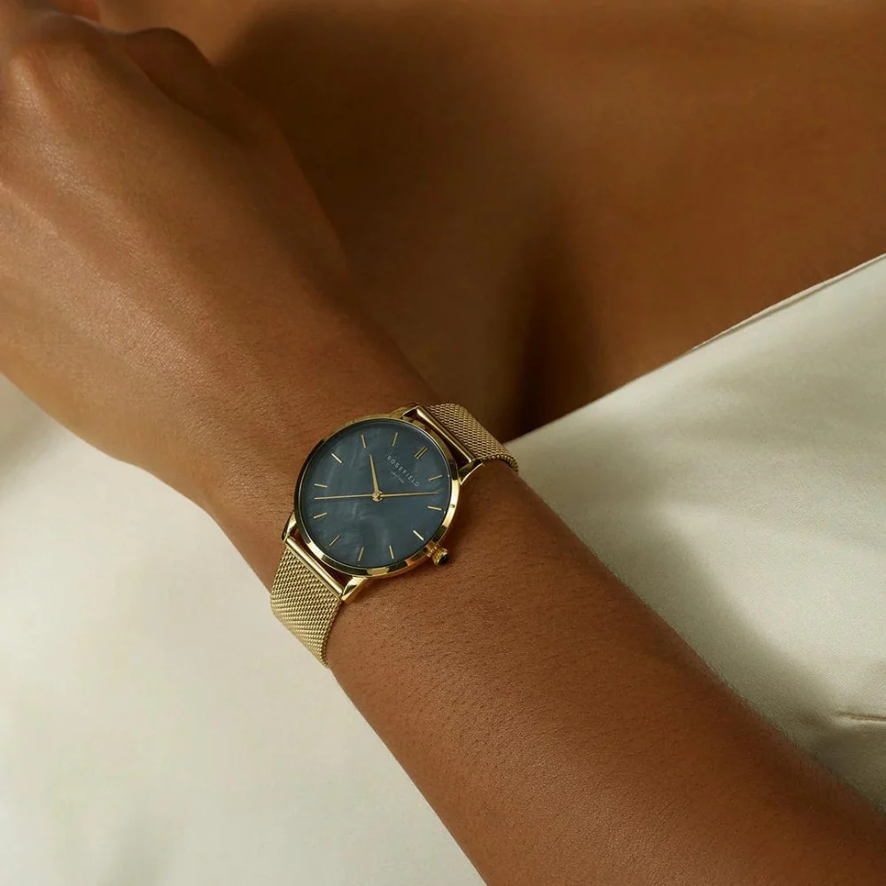 Rosefield Pearl Edit Gold and Black Watch - Image 2
