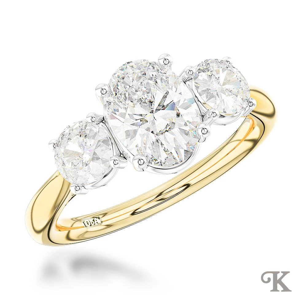 Royal Oval Three Stone