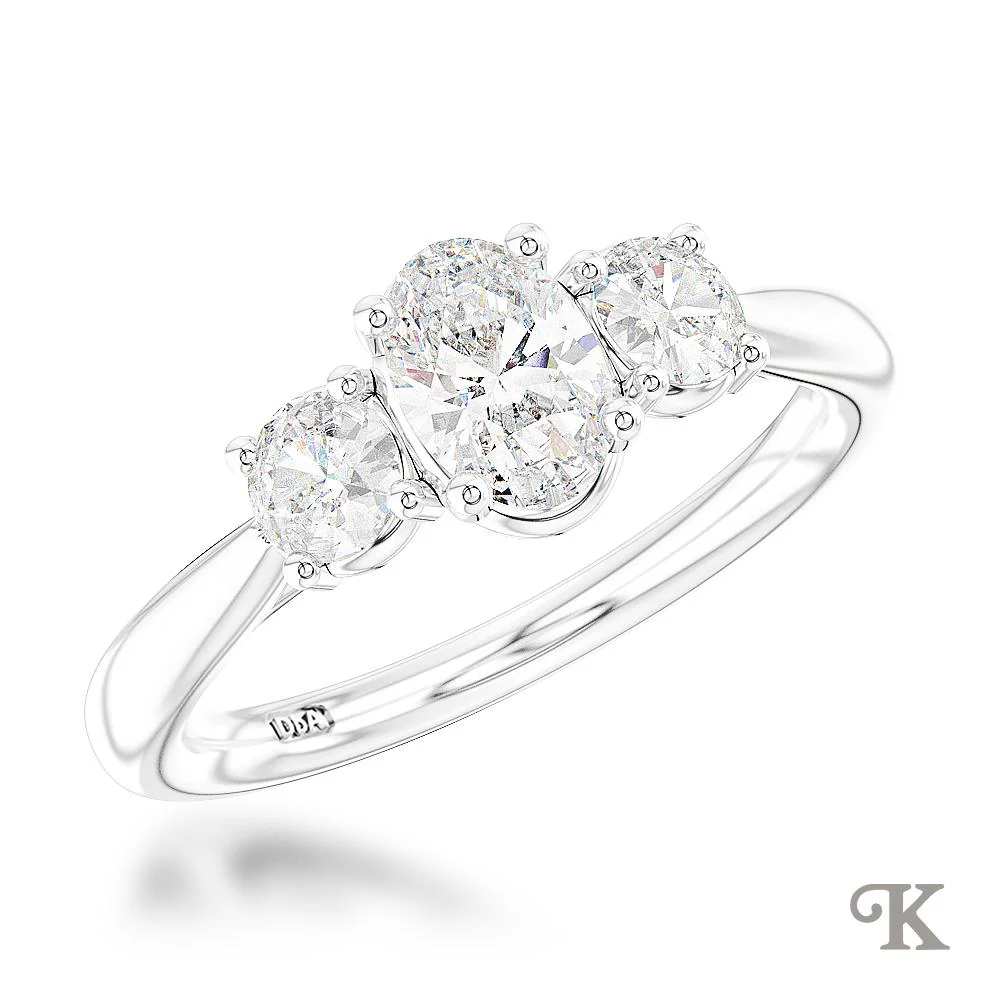 Royal Oval Three Stone