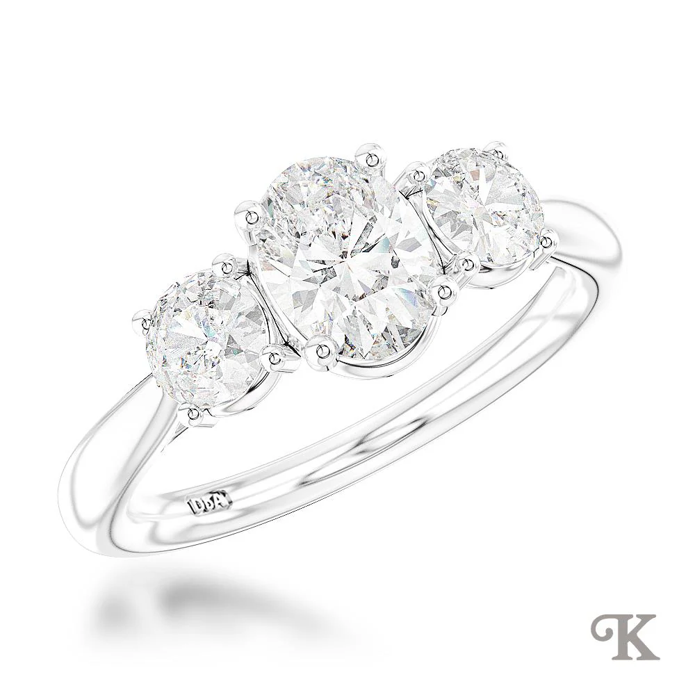 Royal Oval Three Stone