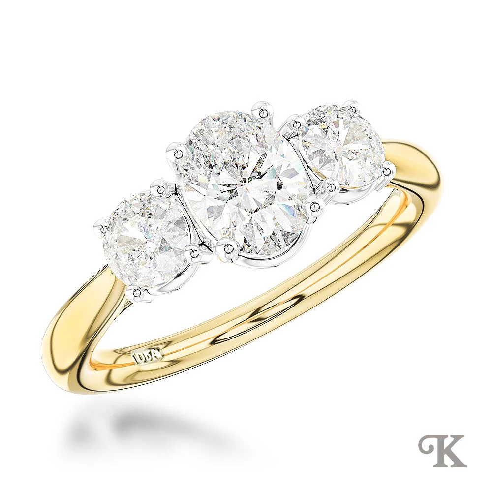 Royal Oval Three Stone