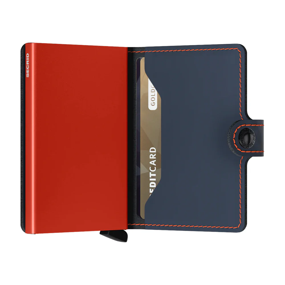 Secrid Miniwallet Matte Nightblue & Orange - Image 2
