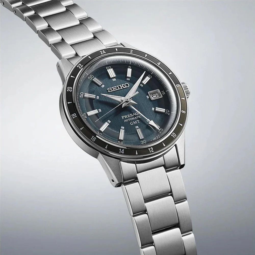 Seiko Presage ‘Petrol Blue’ Style 60s Road Trip GMT - Image 2
